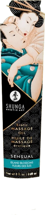 Shunga Massageolie Sensual Island Flowers 240 ml